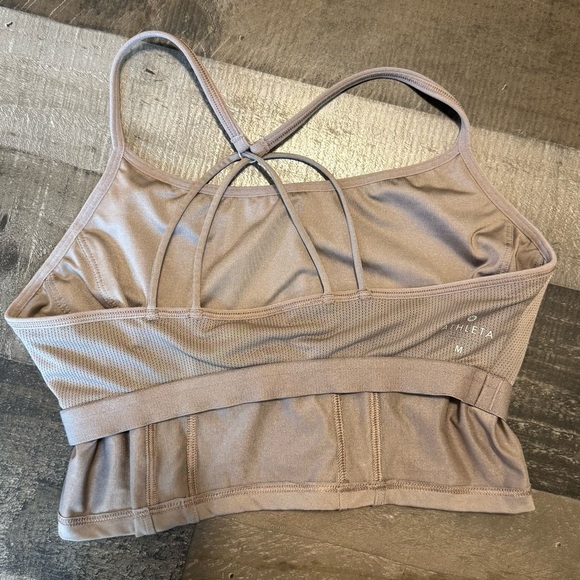 Athleta Tan Seamless Sports Bra size medium - Picture 6 of 11